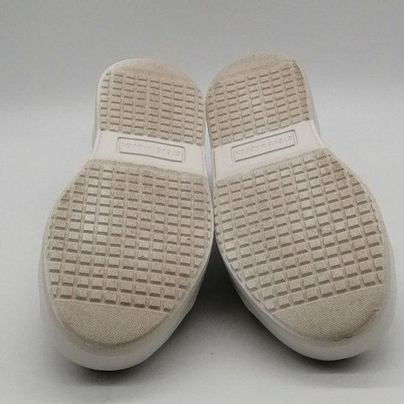 Steve Madden Womens Blade Sneakers White Faux Leather Lace‎ Up Low Top 8M - Picture 4 of 12